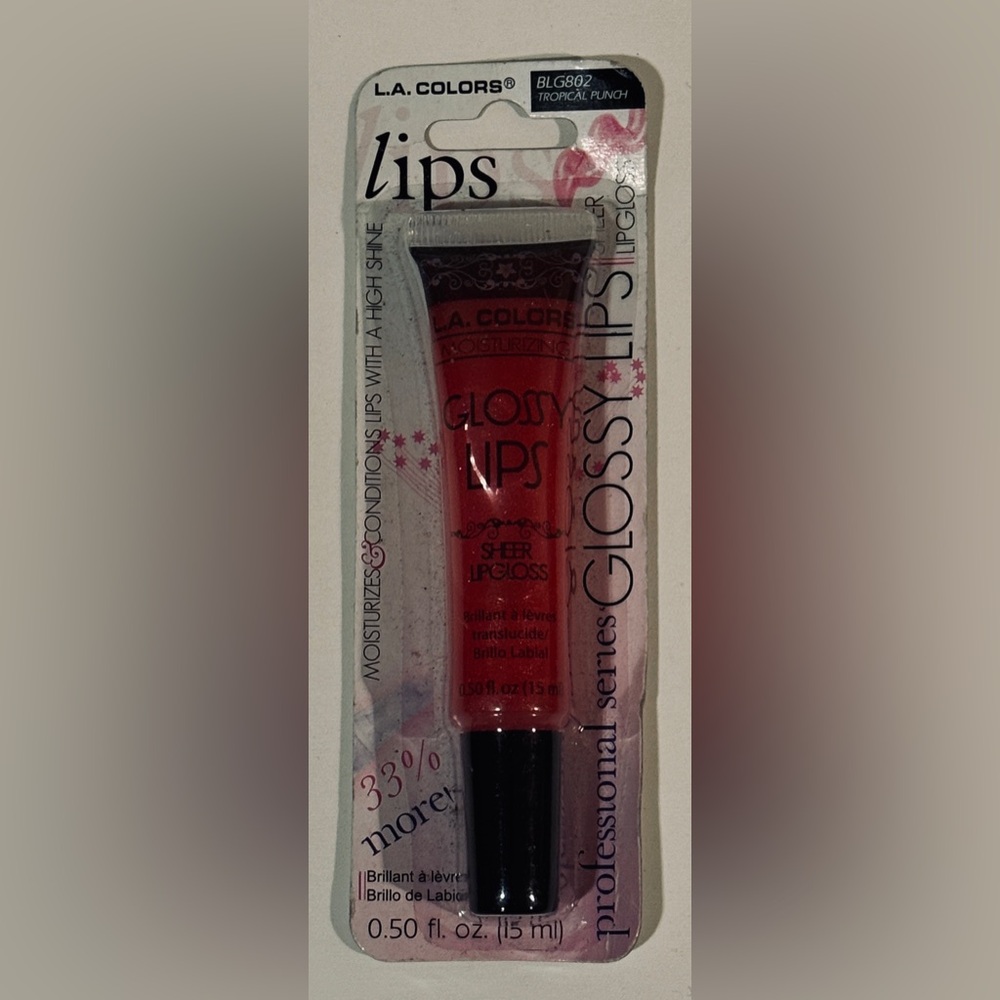 L.A. Colors Glossy Lips in Tropical Punch, BLG802